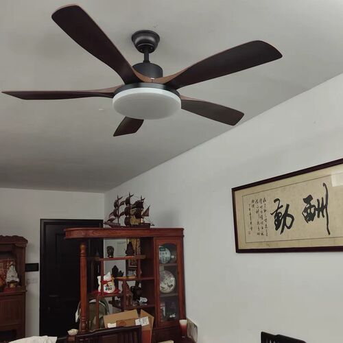 60寸大风力复古吊扇灯餐厅家用客厅商用现代简约变频电風扇燈一体