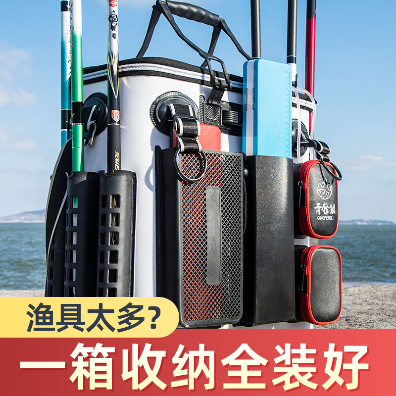 新款便携加厚钓鱼桶手提桶一体多功能鱼护桶活鱼桶大容量鱼具箱