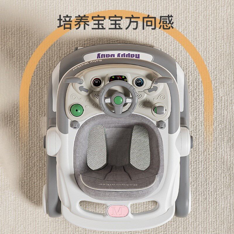 婴儿学步车防o型腿三合一宝宝脚步车6-18个月可折叠防侧翻助步车
