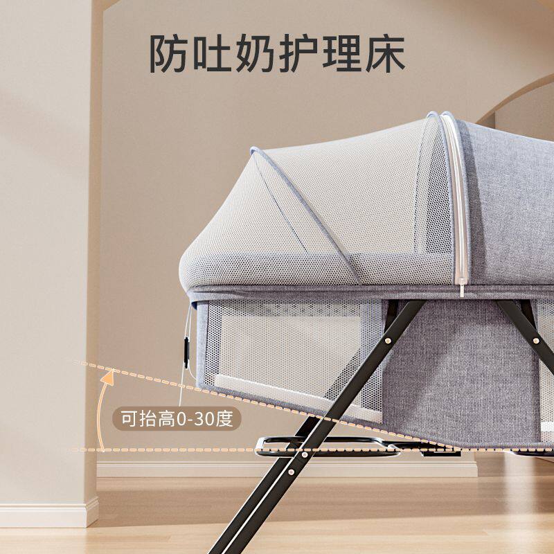 清仓捡漏多功能可折叠婴儿床移动可携式宝宝新生儿3岁摇篮床带轮