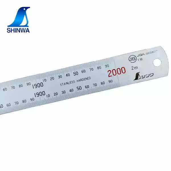 进口日本亲和企鹅不锈钢直尺13064钢板尺1.5m2m3米13056jis13072