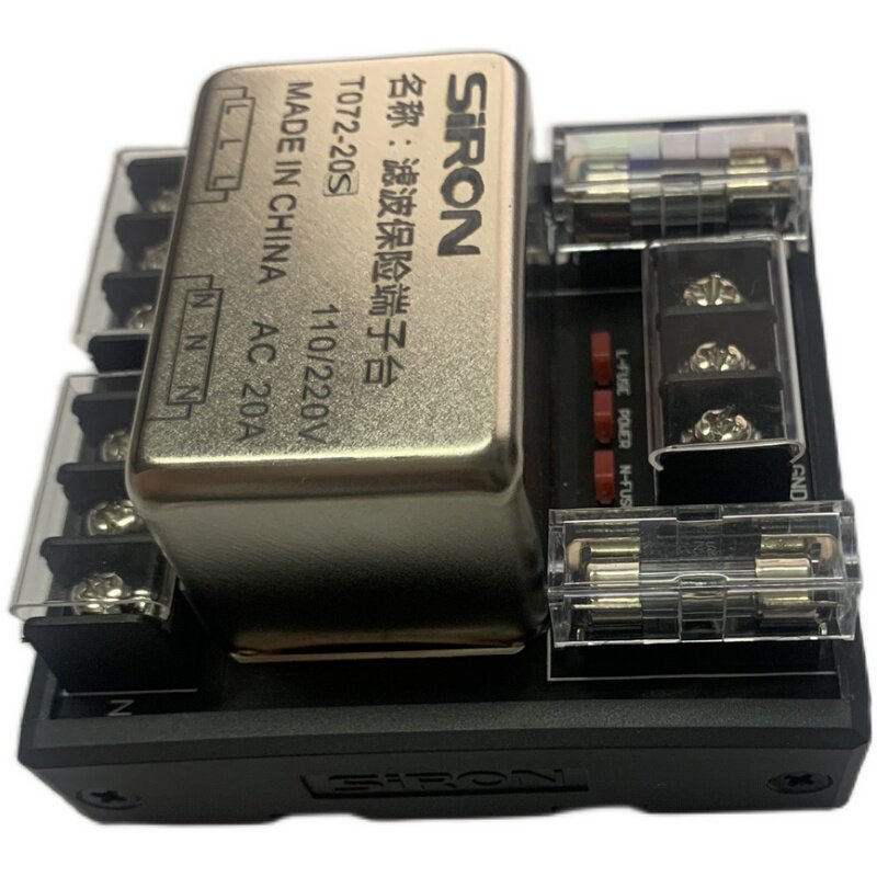 正品SIRON胜蓝机柜电箱抗除干扰滤波保险端子台t072-10 t072-20s