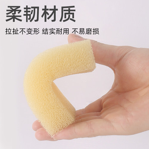韩国仿丝瓜瓤片粗孔海绵洗碗刷锅神器厨房纤维网清洁去污垢不伤锅