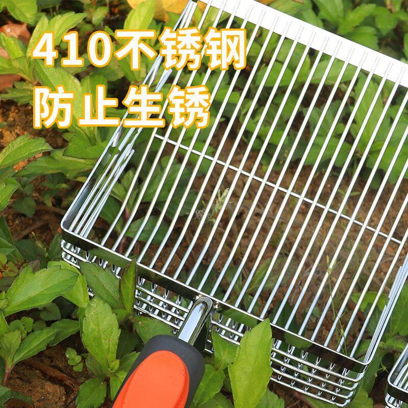 不锈钢挖蚬子神器蛤蜊筛铲赶海滤铲筛砂石靶工具铲猫砂铲猫屎铲子