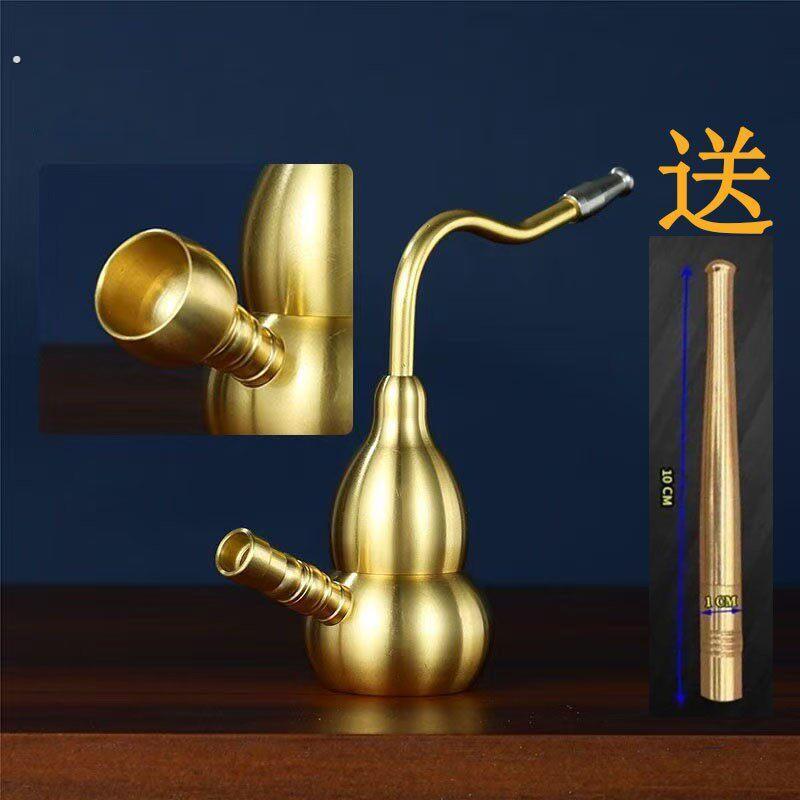送长过滤嘴新款黄铜葫芦四合一两用型实用创意手把件复古摆件