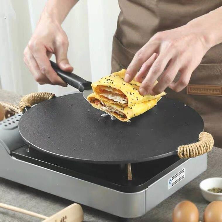 煎饼果子摆摊专用瓦斯灶专用烙饼锅菜煎饼鏊子瓦斯炉家用山东商图片
