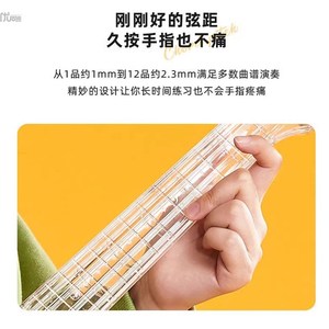 水晶透明21寸尤克里里成人女小吉他初学者入门专业演奏级乌克丽丽