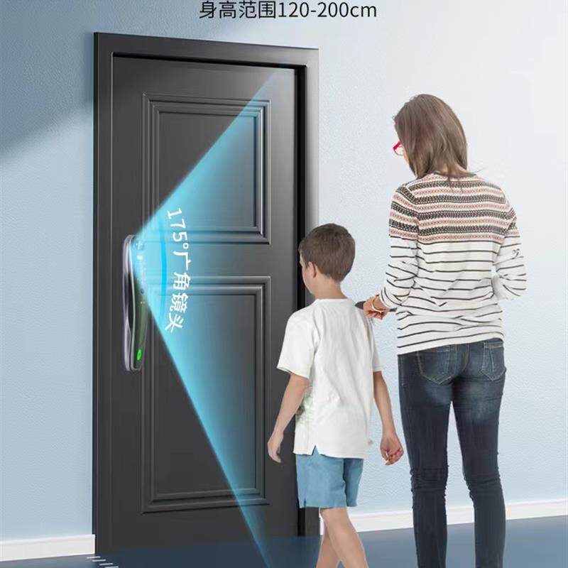 辰兴智能锁3D人脸识别可视猫眼可视对讲高端智能锁