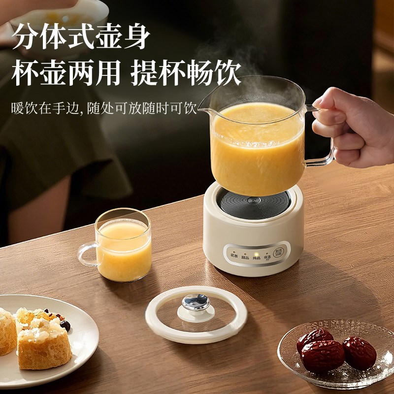 养生壶家用办公室小型煮茶器迷你电茶炉全玻璃恒温花茶壶电烧水壶
