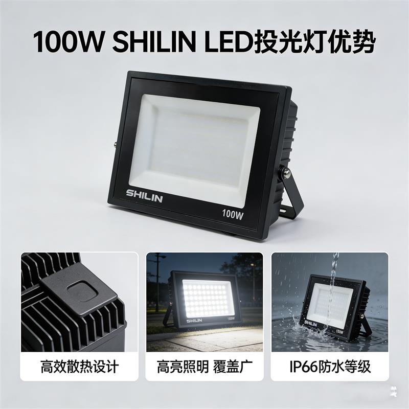 世林照明户外投光灯防水超亮足瓦数