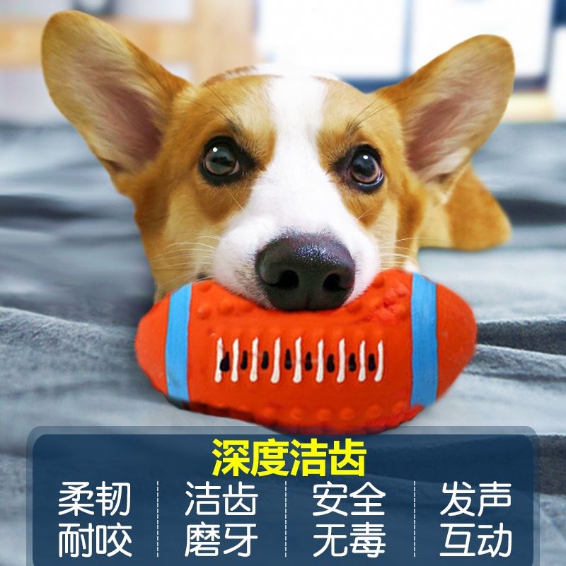狗狗玩具耐咬大中小型犬磨牙泰迪金毛法斗幼狗发声球宠物用品弹性