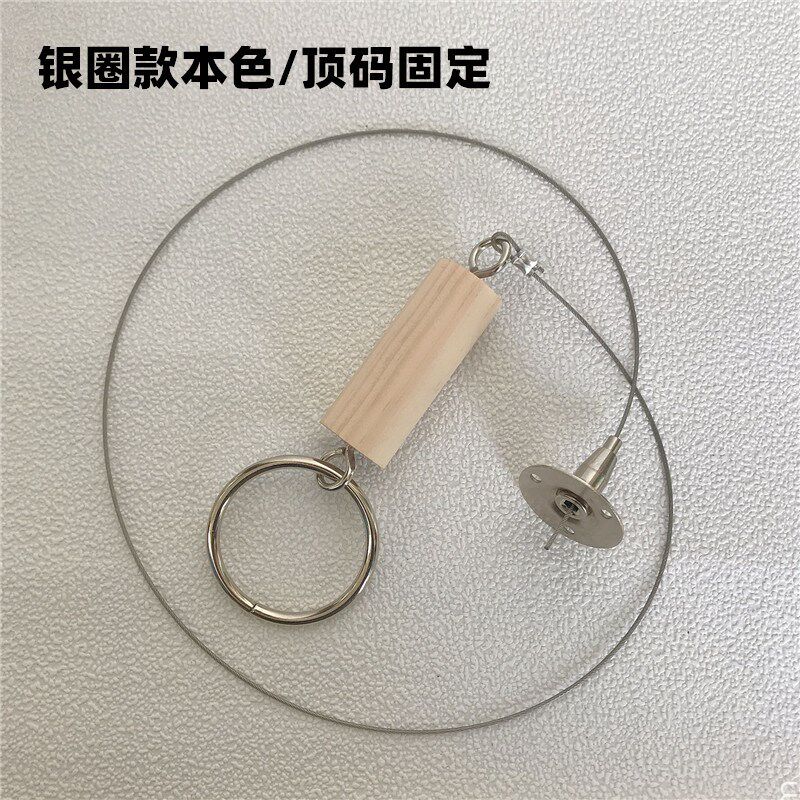 服装店吊环挂钩金色钢丝吊环挂衣服吊挂女装挂链衣架墙上展示架子