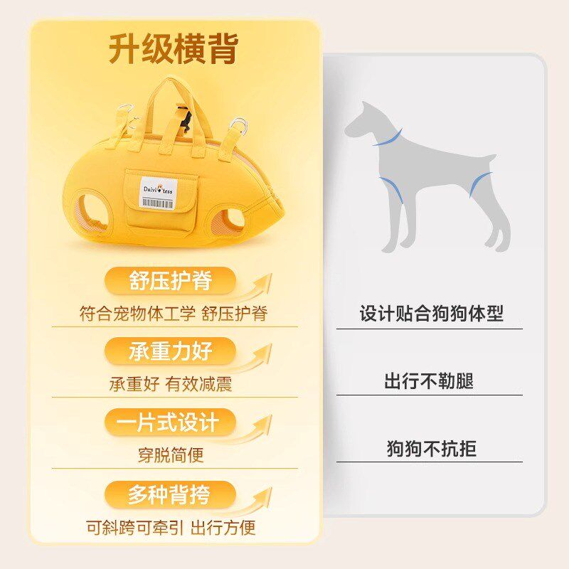 狗狗外出包可携式轻便款小狗包社会化遛狗单肩斜挎横背小猫包宠物