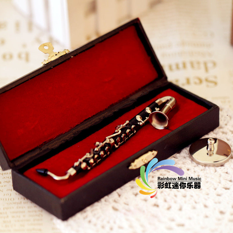迷你乐器模型低音黑管模型摆件送男女朋友老师生日礼物家居摆件