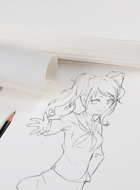 悦声8k速写纸白色加厚80张学生用100g铅画纸美术绘画8开4k素描纸