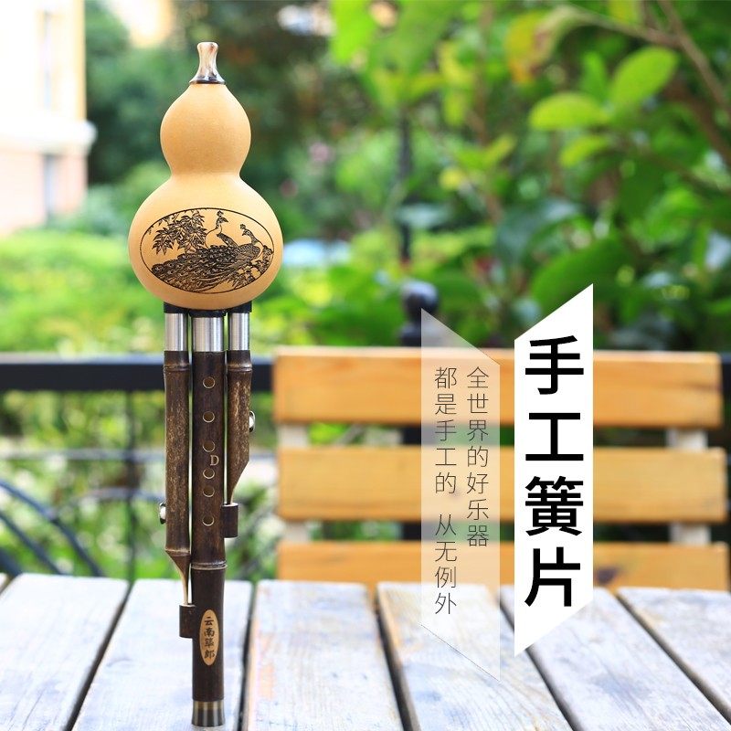 筚郎 学生 成人 初学 演奏型 葫芦丝乐器 C调 降B调 G调F调 包邮