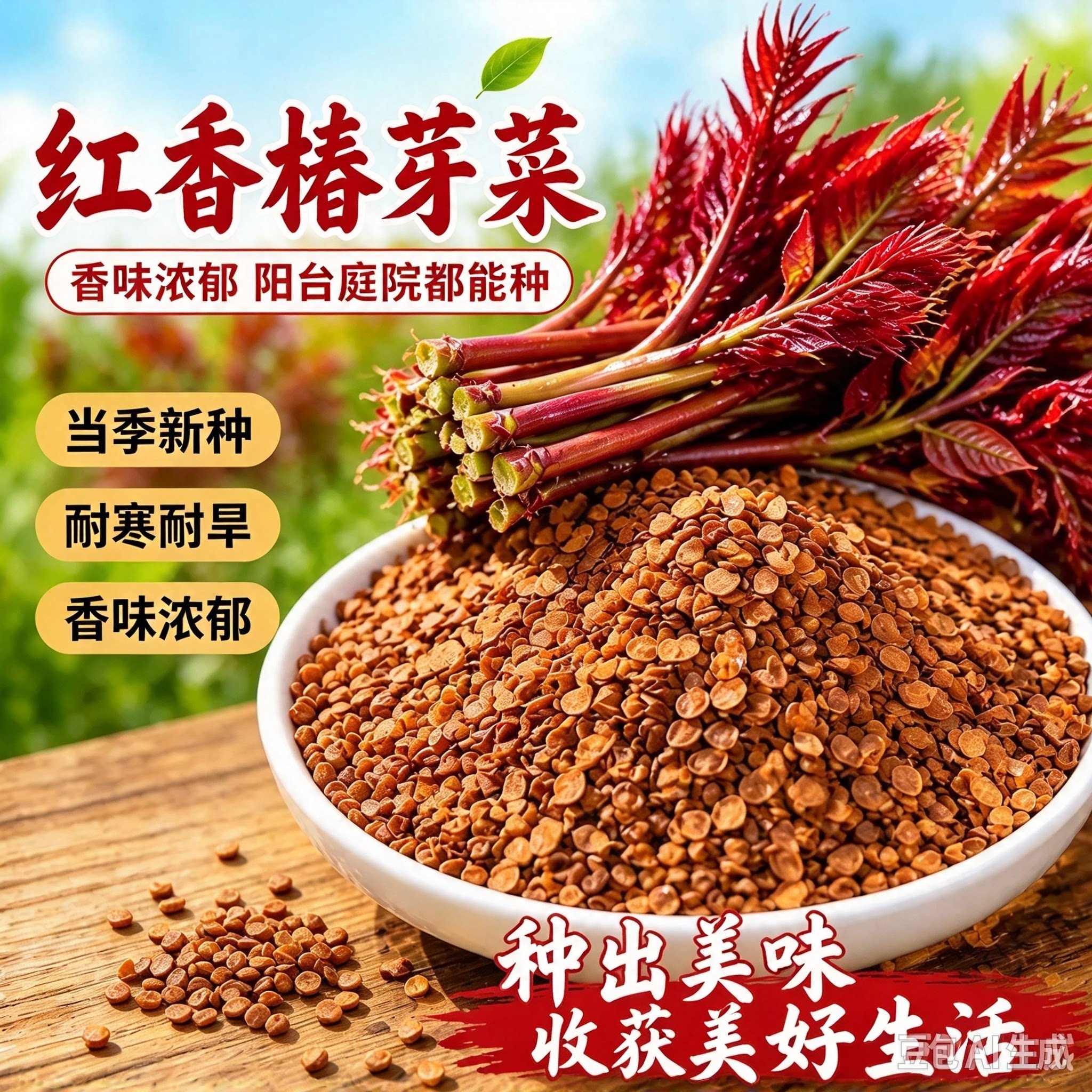红油香椿香椿种植红油香椿种食用香椿树庭院阳台红香椿MD