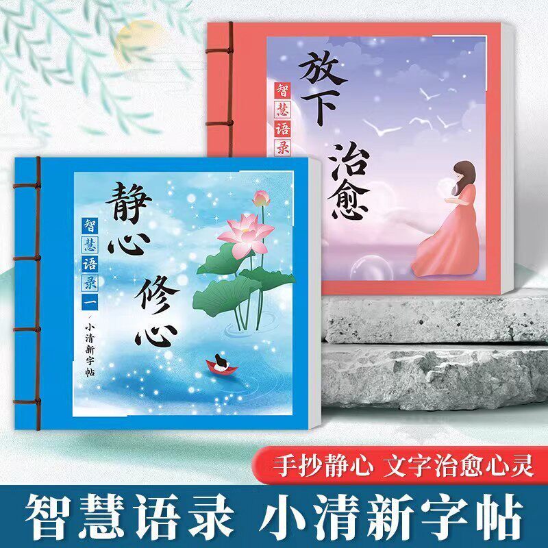 【智慧语录】静心修身养性成人正能量励志手写临摹楷书练字帖JT2