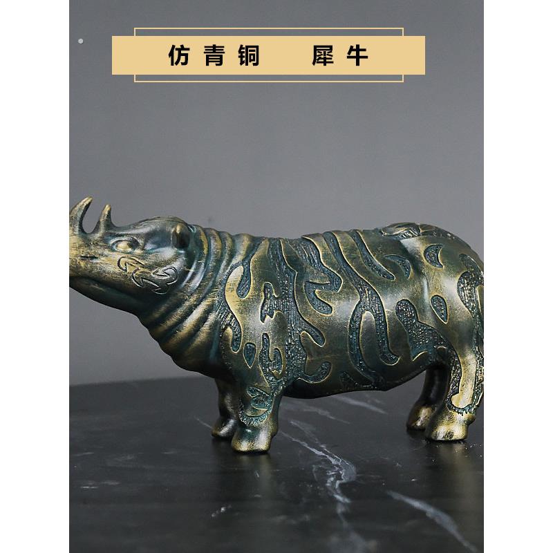 仿古青铜器马摆件马到成功办公室家居客厅玄关桌面装饰品大象礼品