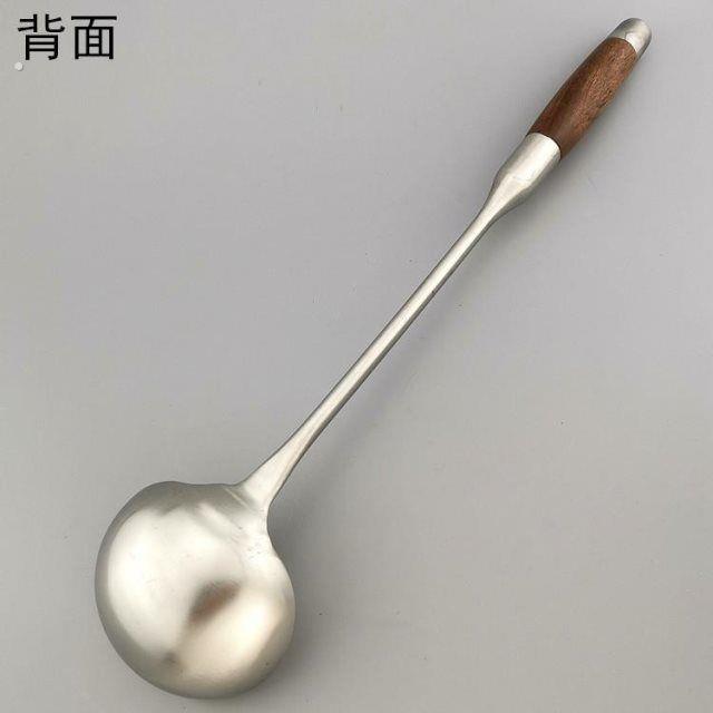 正德作炒勺不锈钢炒菜勺加长加深汤勺隔热手柄勺子家用厨房用品