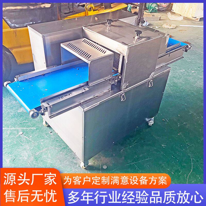 鱼肉鸭胸肉切割开片机 鸡胸鸭胸肉鲜肉分切机 小串肉切片机器