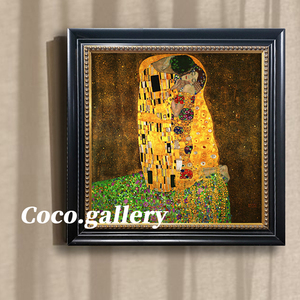 可可的画廊中古美式小众创意定制克里姆特吻客饭厅咖啡厅装饰画