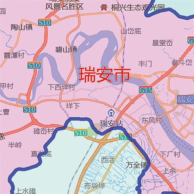 2021新款温州市地图贴图办公室挂图高清防水墙壁贴超大装饰画定制