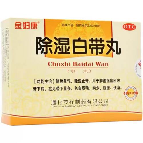 【金妇康】除湿白带丸6g*12袋/盒