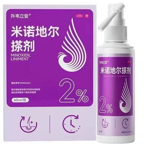 升韦立安 米诺地尔搽剂 100ml:2.0g*60ml*1瓶/盒 效期27年7月