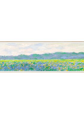莫奈客厅装饰画田园风景花卉印象油画酒店卧室床头沙发背景墙挂画