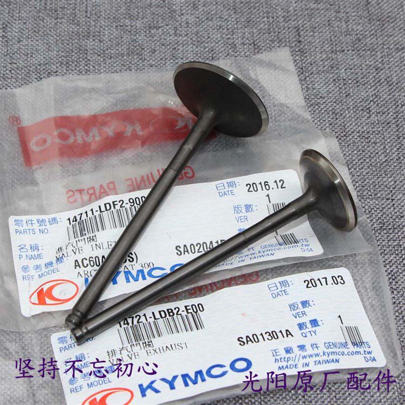 台湾光阳原厂 进口赛艇250 XCITING R 250 进气门 排气门