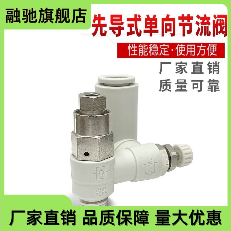现货先导式单向阀APS330F-01-06S速度控制阀330F-01-08S可替代SMC