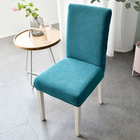 Simple household chair covers, chair covers, seat covers, cushions, backrests, one-piece dining chair covers, universal stool covers, elastic dining tables thumbnail 5