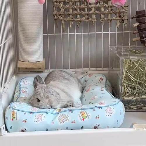 侏儒兔子窝四季通用宠物兔兔防水趴趴垫猫咪狗狗加厚睡垫猫窝狗窝