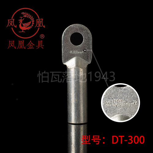 正品凤凰国标镀锡堵油式铜接头DT-300MM2(平方)铜接线端子 接线端