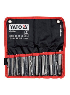 欧洲进口YATO易尔拓冲孔器组套 9件套皮革打眼器 皮带冲子YT-3590