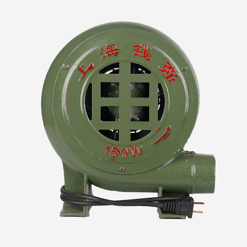 包邮上海离心风机炉灶工业大功率铸铁鼓风机220V烧烤家用炉灶风机