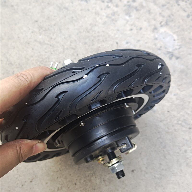 新澳玛 10寸无刷轮毂电机24V36V48V500W电动滑板车鼓刹电机蜂窝胎