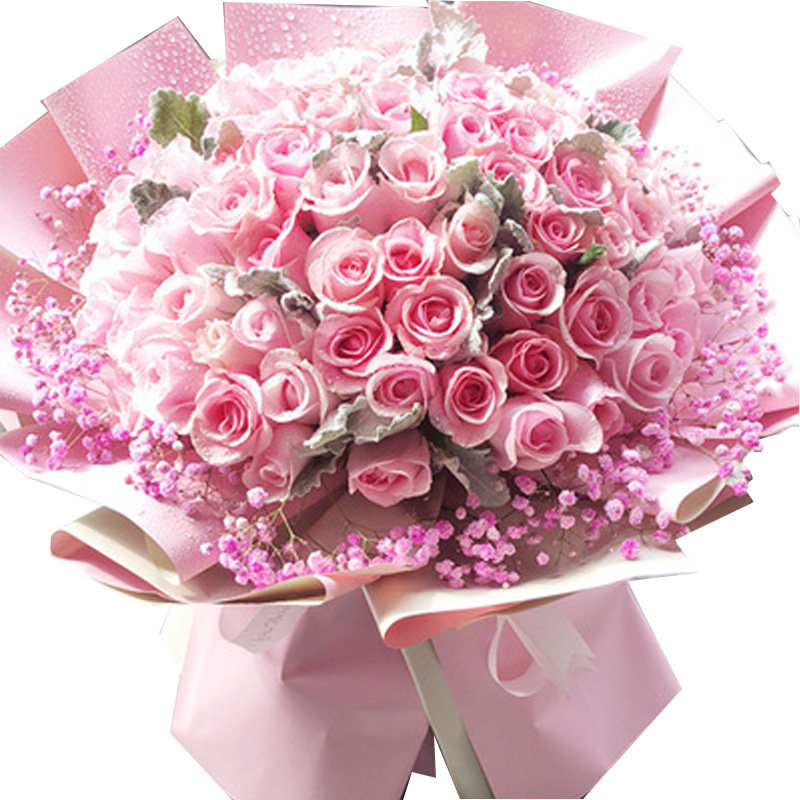 海南海口三亚市订鲜花同城速递绣球玫瑰桔梗康乃馨花束生日配送店