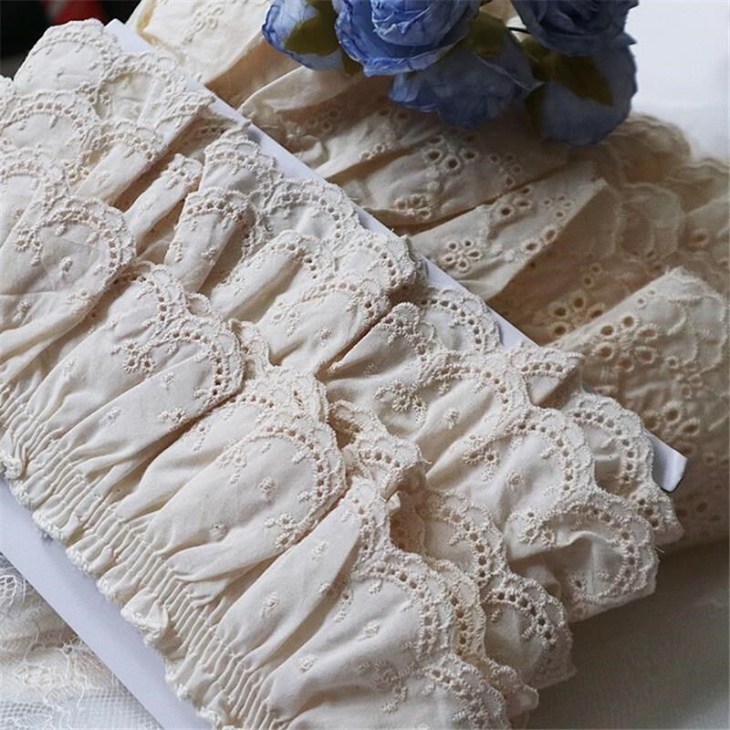蕾丝花边辅料高档diy布料小香风装饰带宽边衣服下摆裙摆领口袖口