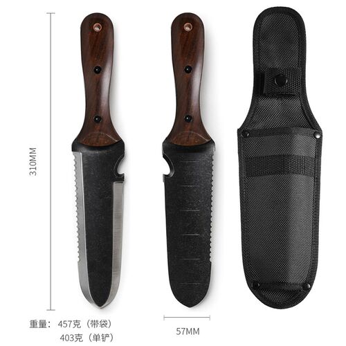 花园铲户外园艺铲子切割锯便携多功能挖泥刀北欧高端野营工具加厚