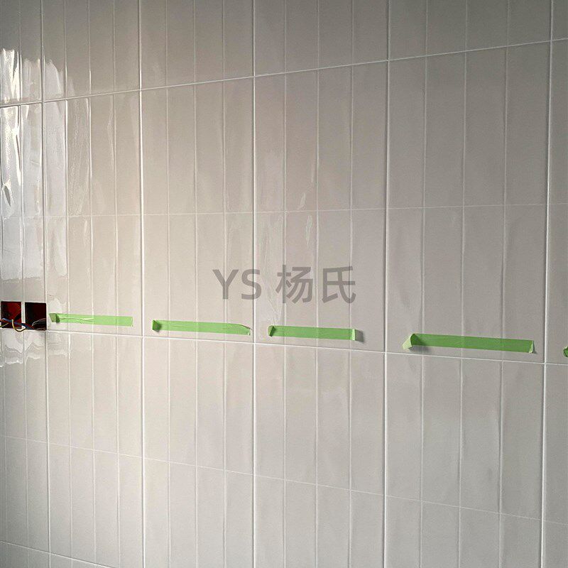 北欧厨房化妆室壁砖300X600格子砖瓷砖商铺饭厅网红小白砖纯白色