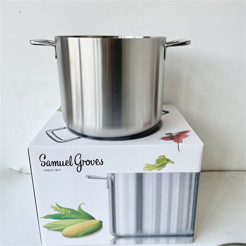 英国百年厨具品牌Samuel Groves深汤锅 18-10不锈钢汤桶炖煮锅9L