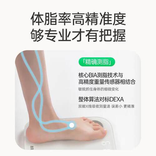薄荷健康体重秤萌兰联名款智能体脂秤精准耐用蓝牙小型电子称