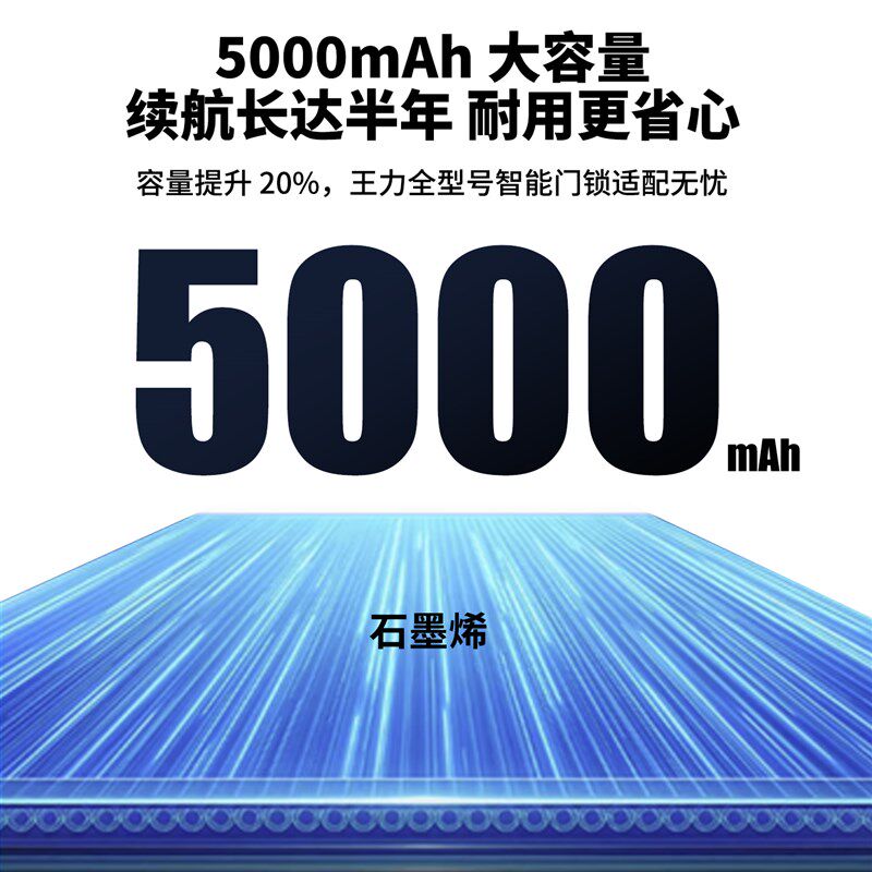 智能门锁锂电池适用于王力专用智能门锁锂电池指纹锁密码锁电子锁