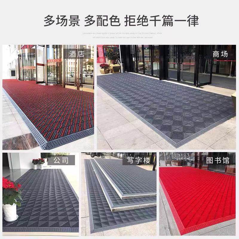 室外防水地垫三合一模块脚垫酒店商场进门垫EVA塑料镂空拼接地毯
