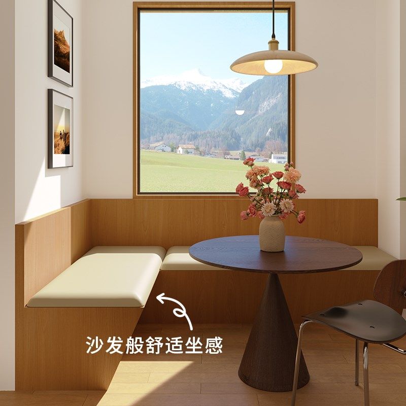 防水猫抓皮坐垫椅子垫定制餐桌椅卡座垫换鞋凳沙发坐垫防屁股痛
