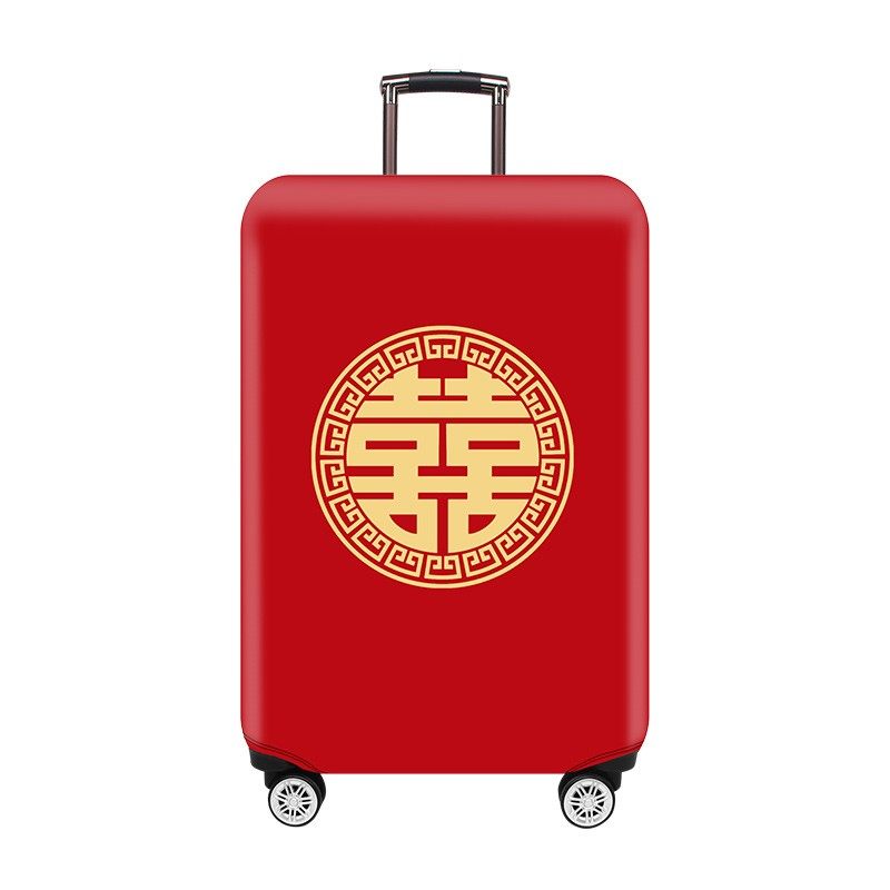 结婚大红喜行李箱保护套拉杆旅行箱箱子外套防尘罩20/24/26/28寸