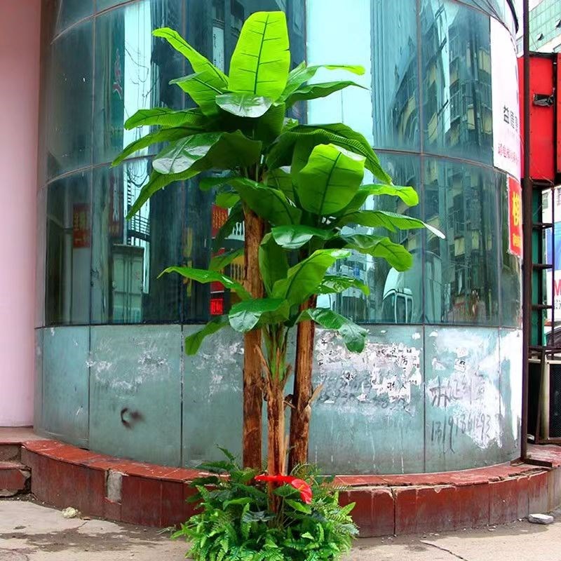 仿真芭蕉树室内绿植网红拍照造景装饰香蕉树落地盆栽大型假树