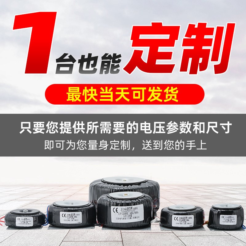 纯铜环形变压器隔离环型环牛步进电机驱动功放电源220转24V60定制